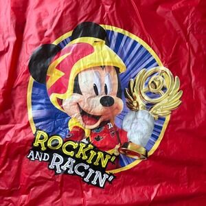 Disney Mickey Mouse Rockin and Racin Poncho Raincoat Kids Boys‎ Red